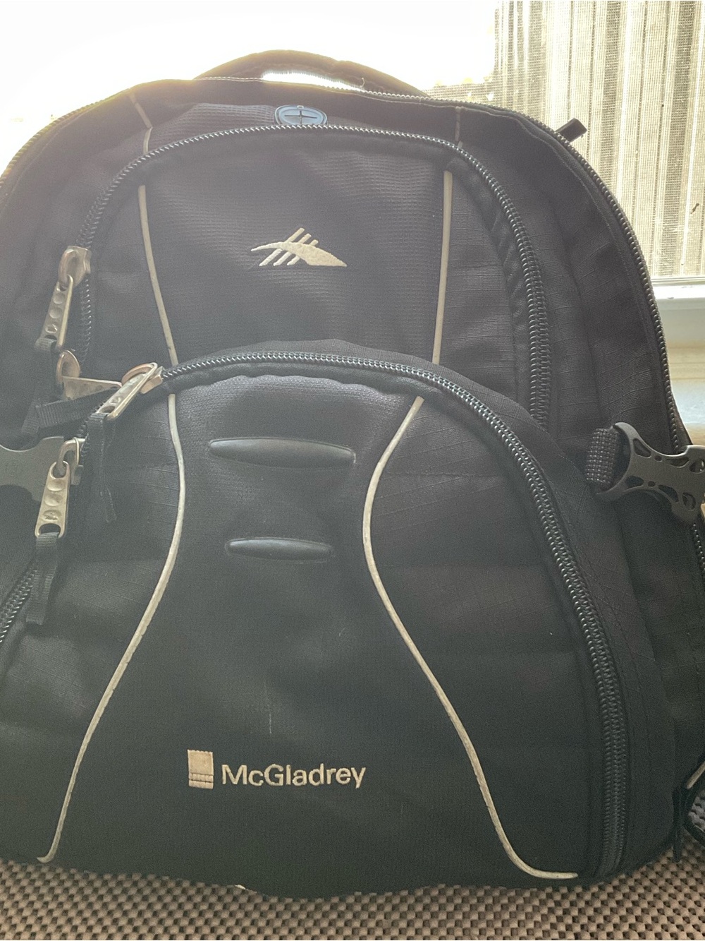 High Sierra Black Backpack with Contrast Trim